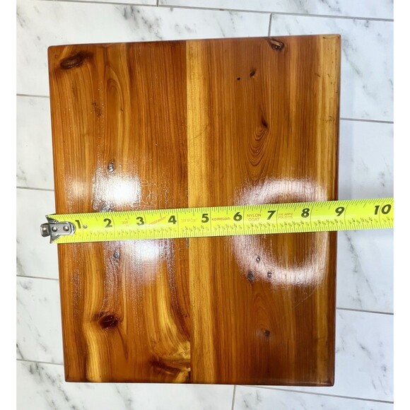 Vintage Cedar Wood Dovetail Trinket Box Boho Primitive Country Farmhouse - Picture 12 of 13